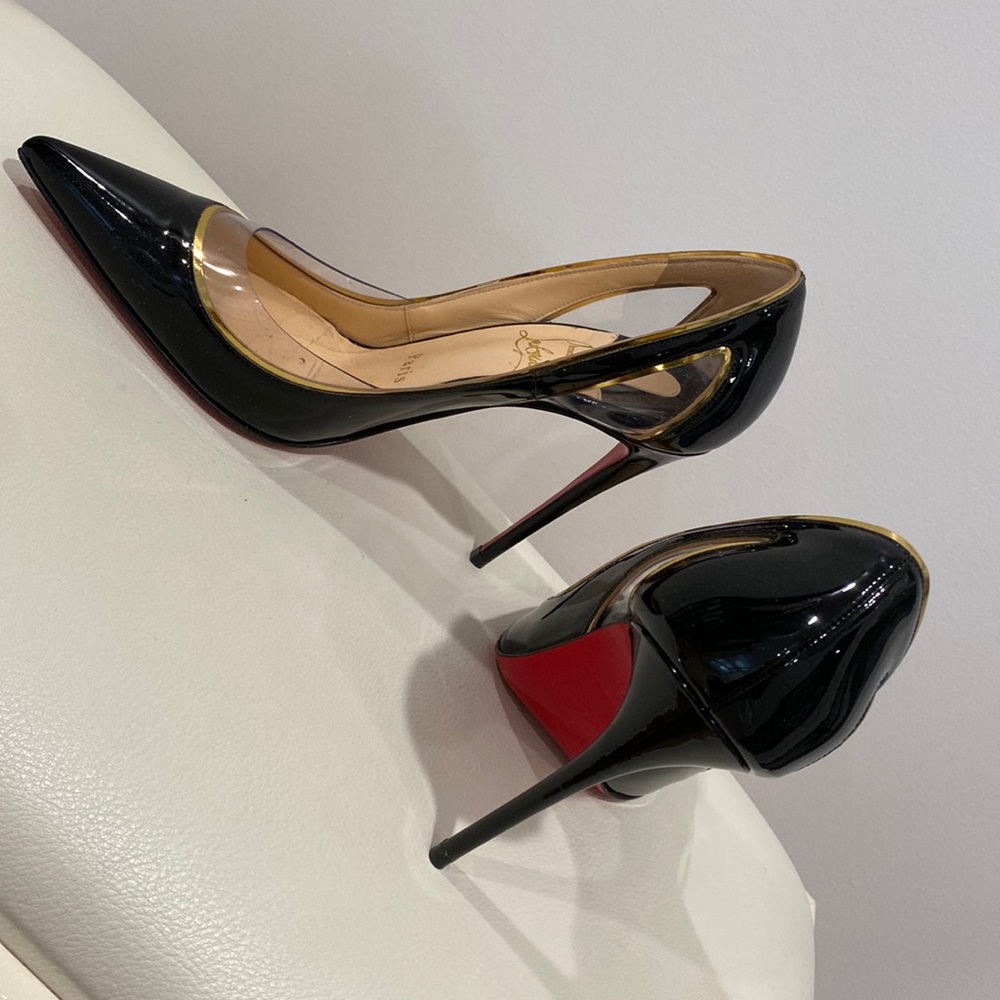 Christian Louboutin shoes worn twice size 36 us size 6 color black